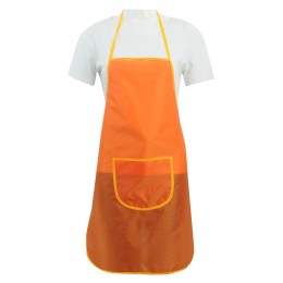 Manufacture orange waterproof apron supply oxford plaid lace-up apron apron garment factory SKAP121 Manufacture orange waterproof apron supply oxford plaid lace-up apron apron garment factory SKAP121